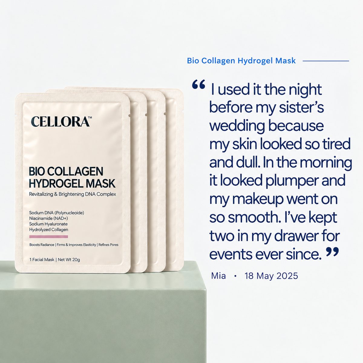 Bio Collagen Hydrogel Mask: customer review